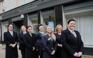 Co-op Funeralcare Greenock has a core team of eight women