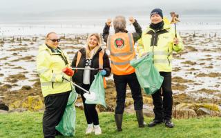 McGill's workers joined Literati Guide to Inverclyde volunteers for the recent tidy-up