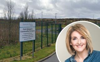 Kaye Adams is broadcasting from Port Glasgow Community Campus