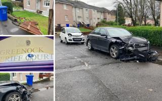 The crash happened on Castlehill Avenue in Port Glasgow