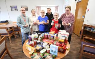 Residents at East Kirk Court donate 30kg of supplies to Inverclyde Foodbank